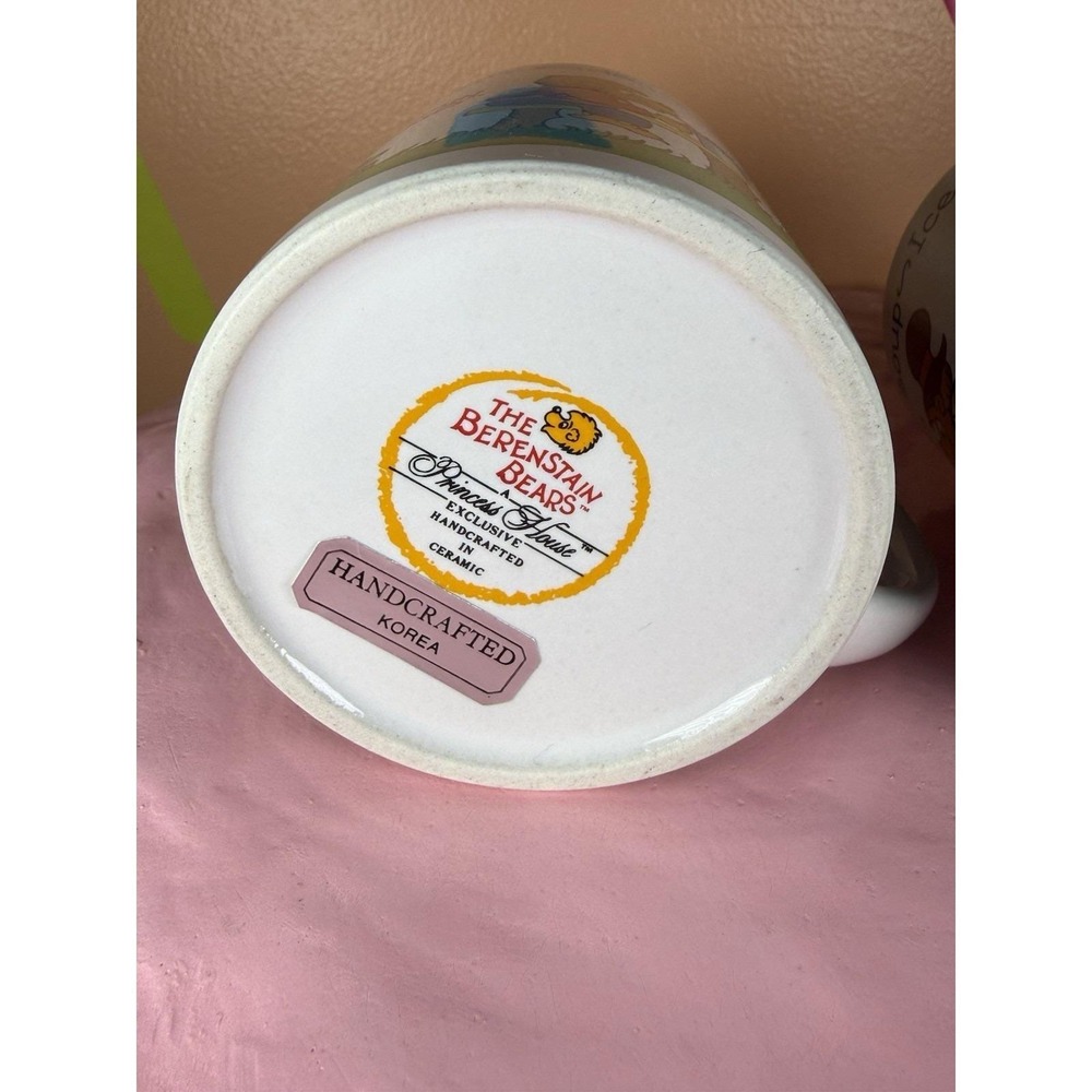 The Berenstain Bears Coffee Milk Cup Mugs Vintage 1987 Princess House Berenstain - Picture 7 of 10